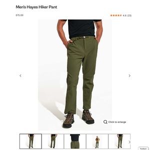 Merrell Men's Hayes Hiker Pant New dusty olive size 34